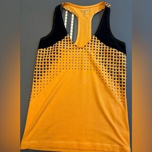 Reebok x Crossfit Orange Black Sleeveless Athletic Tank Top women's size Medium